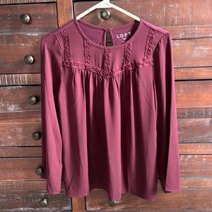 LOFT Long-sleeve shirt. Size XXSP.